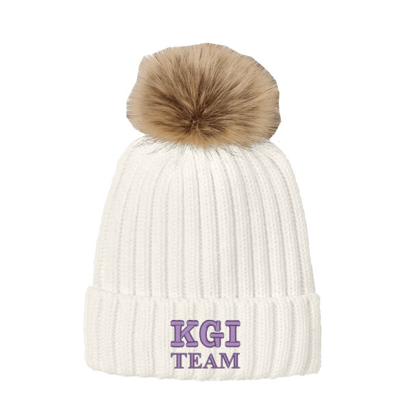 Faux Fur Pom Beanie Thumbnail